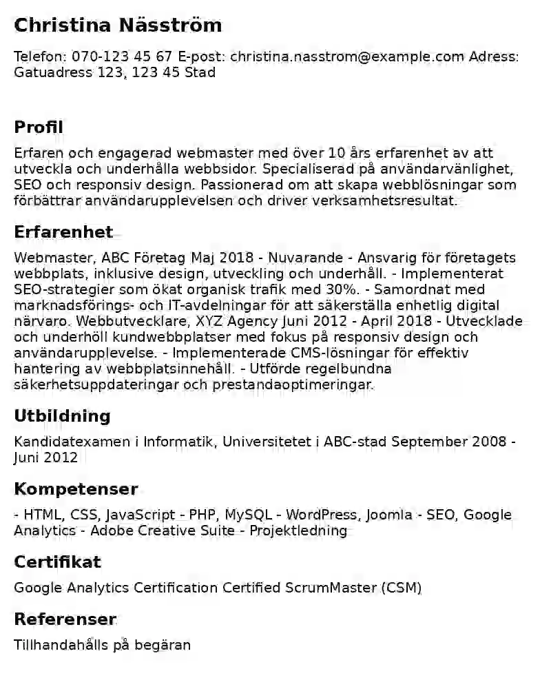 cv