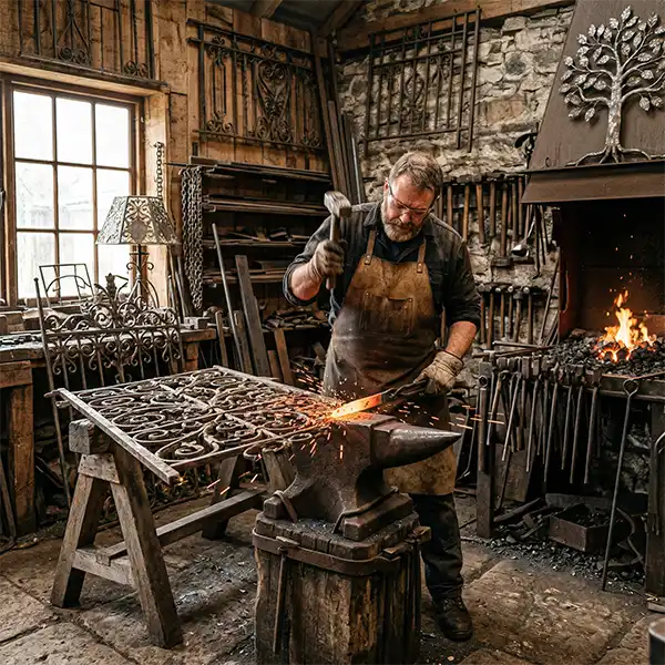 Reparation av trappräcke i järn